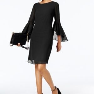 I.N.C. Petite Bell-Sleeve Shift Dress